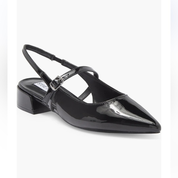 Steve Madden Yourk Pointed Toe Maryjane Slingback Pump Patent Leather  NWOB - Picture 1 of 6